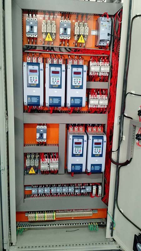 Painel de distribuição elétrica