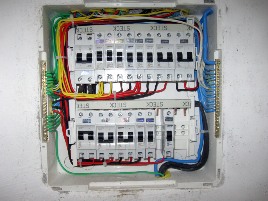 Quadro de distribuição elétrica